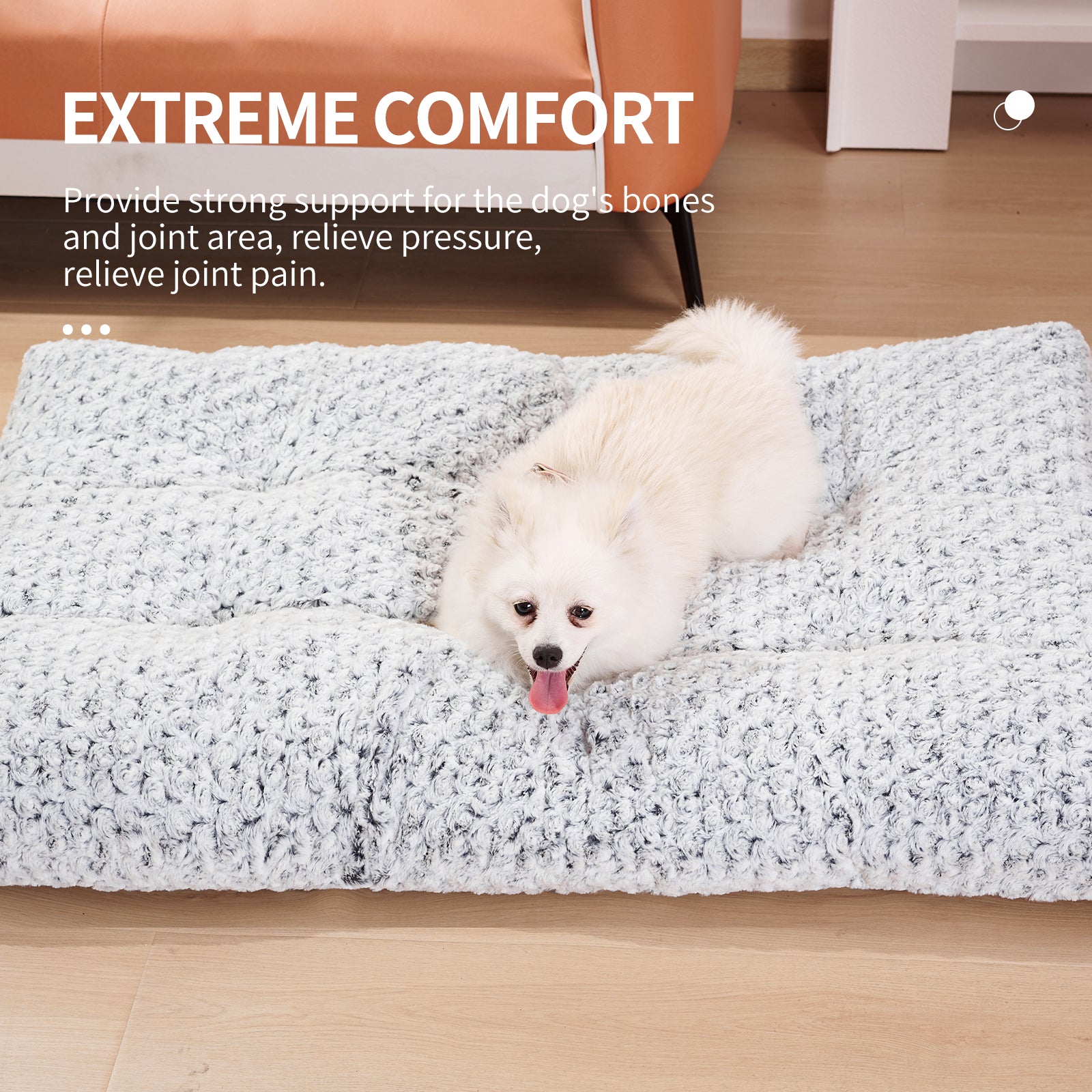Fluffy Rose Velvet Pet Bed – Extra Soft & Washable