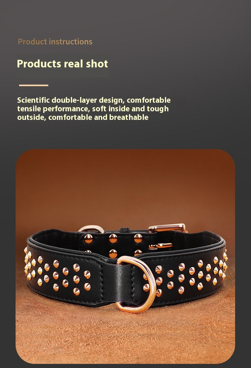 Anti-Bite Rivet Dog Collar