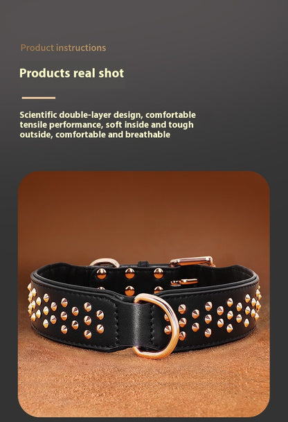 Anti-Bite Rivet Dog Collar