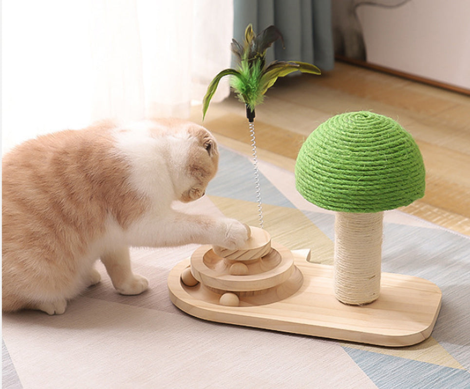 Cat Scratcher Tree with Sisal Balls