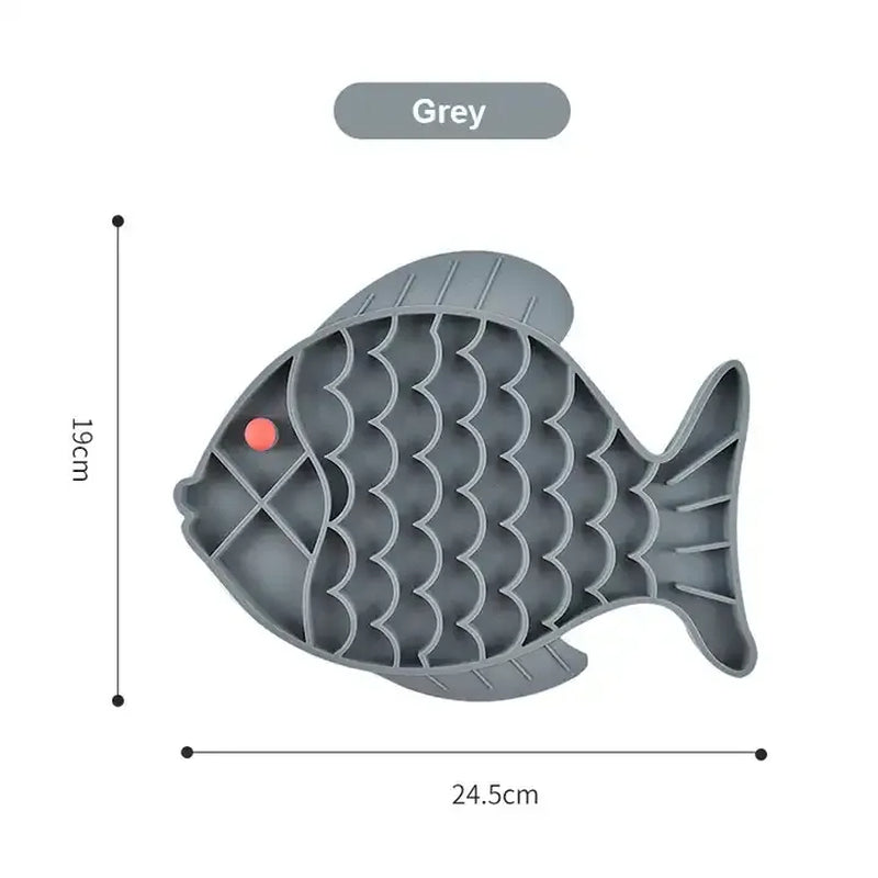 Fish-Shaped Lick Mat – Slow Feeder for Dogs