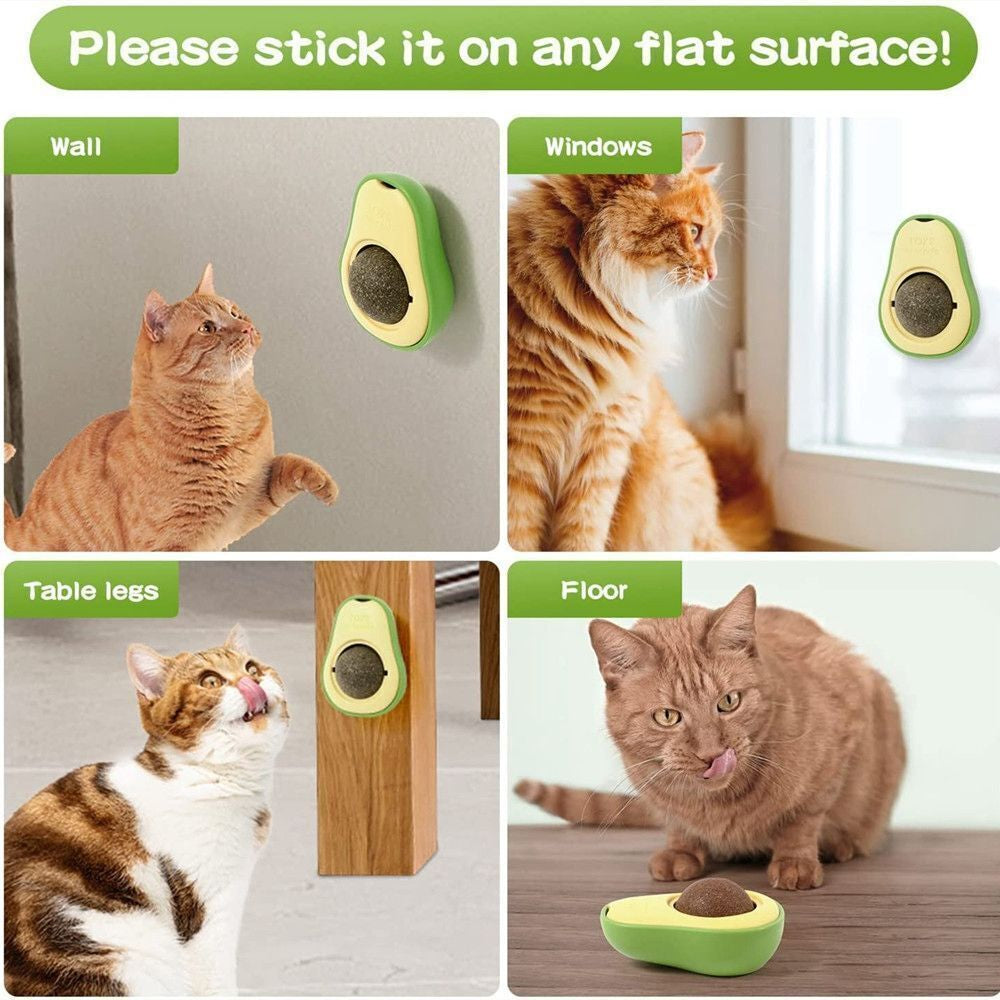 Avocado Catnip Treat Toy