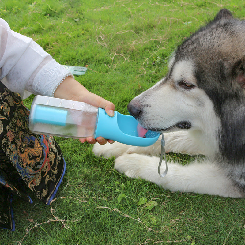 3-in-1 Pet Water Bottle – Leak-Proof Feeder & Poop Dispenser