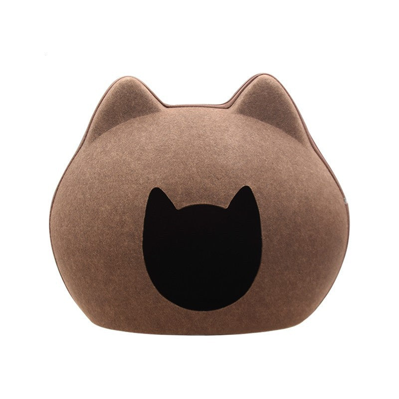 Enclosed Cat House – Litter-Friendly Design