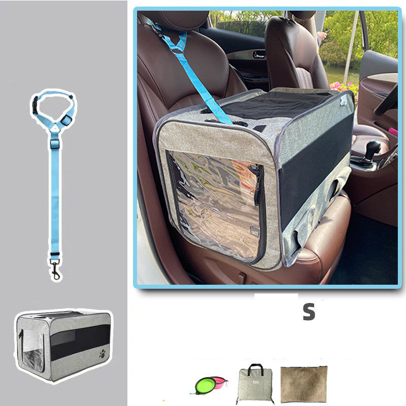 Foldable Pet Travel Carrier – Soft, Secure & Spacious