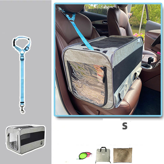 Foldable Pet Travel Carrier – Soft, Secure & Spacious