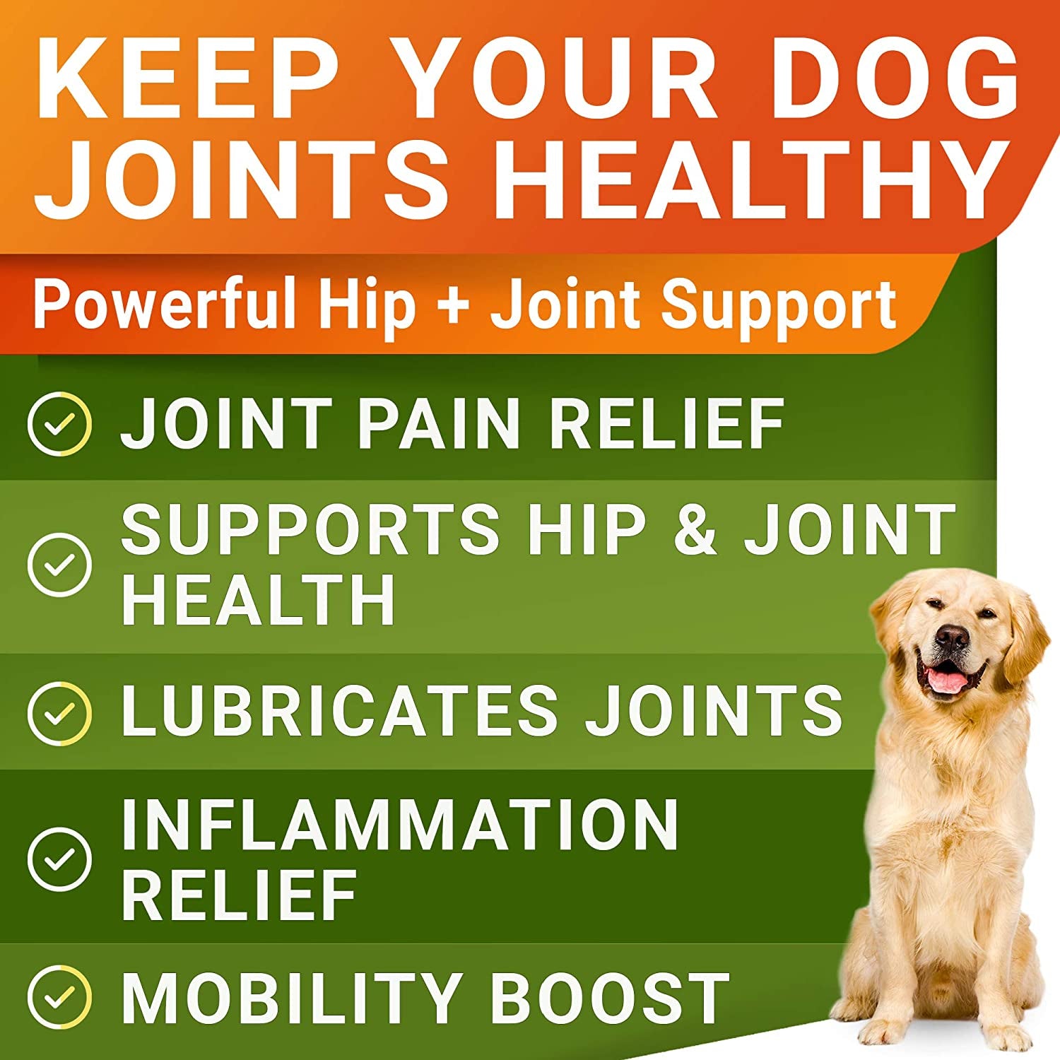 Hip & Joint Mobility Chews – Chicken Flavor (180ct)