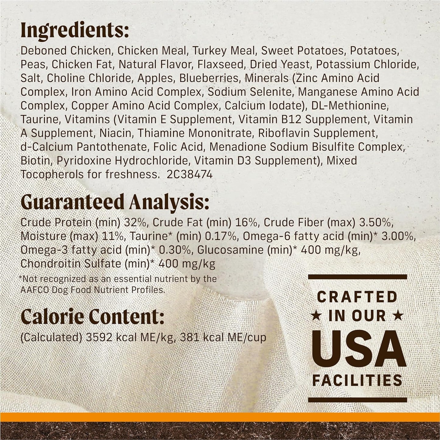 Grain-Free Dog Food – Chicken & Sweet Potato (22 lb)