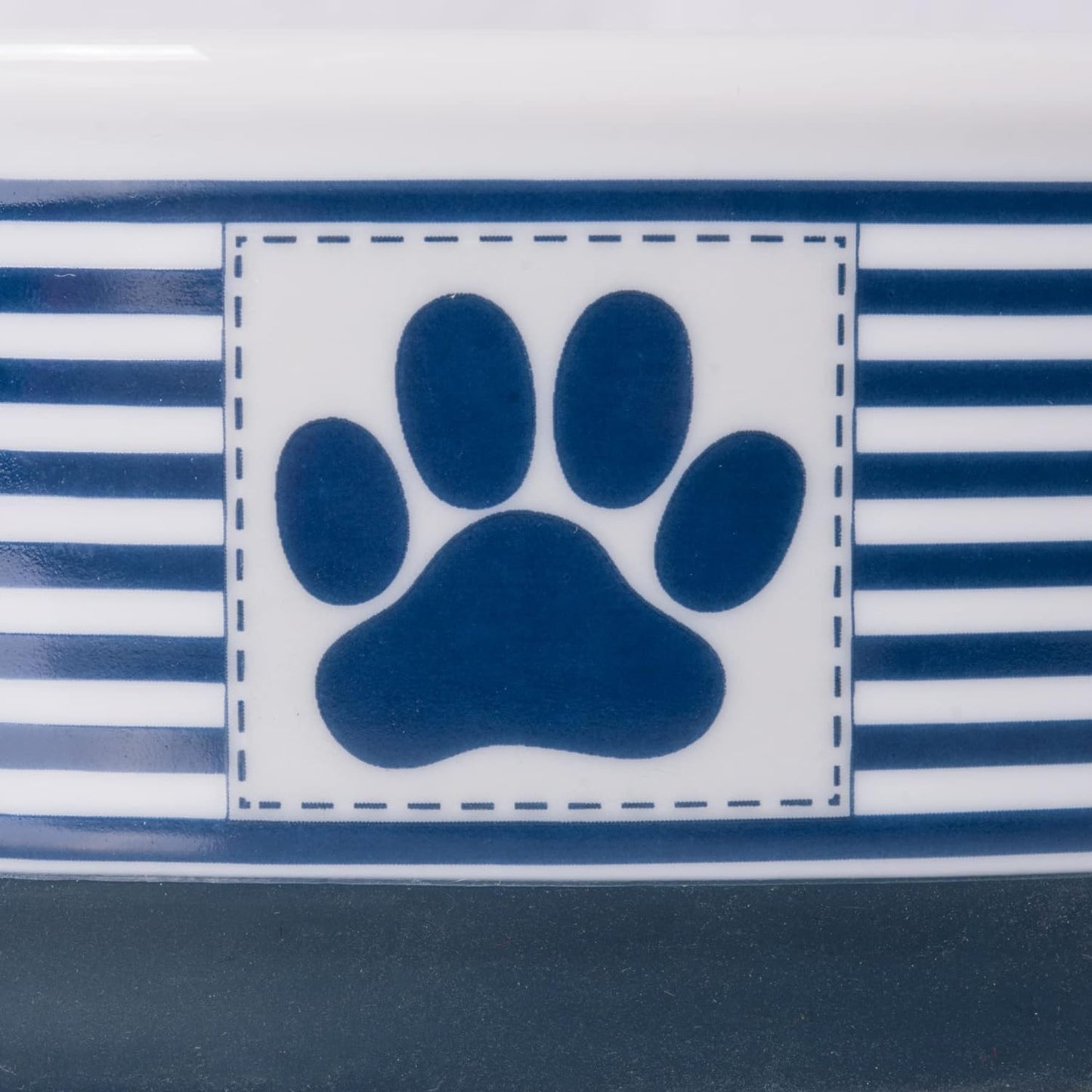 Nautical Blue Cat Bowl – Small Ceramic Dish for Daily Feeding