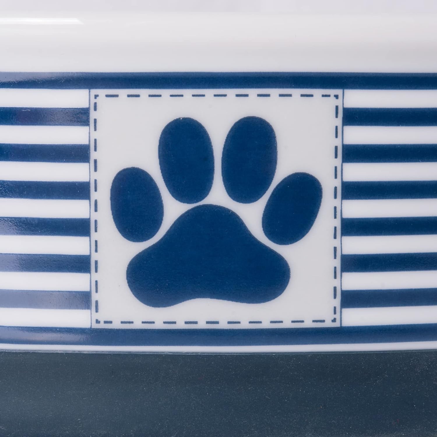 Nautical Blue Cat Bowl – Small Ceramic Dish for Daily Feeding