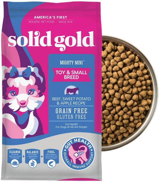 Solid Gold Mighty Mini Beef & Sweet Potato Dry Dog Food – 4 lb