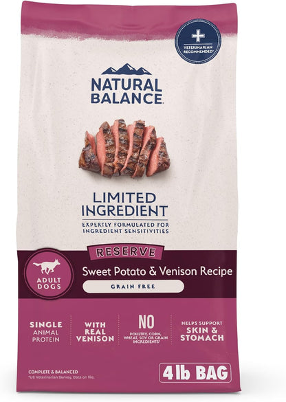 Natural Balance Sweet Potato & Venison Dry Dog Food – 4 lb