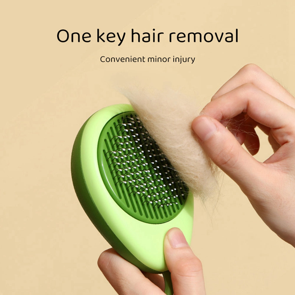 Pet Grooming Comb – Self-Cleaning Hair Remover