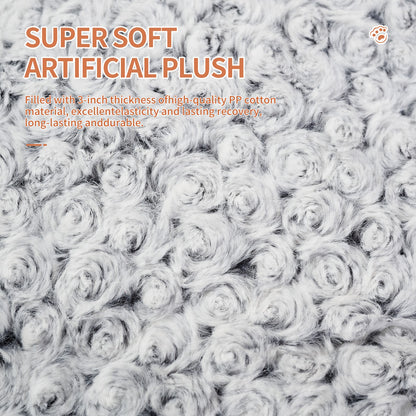 Fluffy Rose Velvet Pet Bed – Extra Soft & Washable