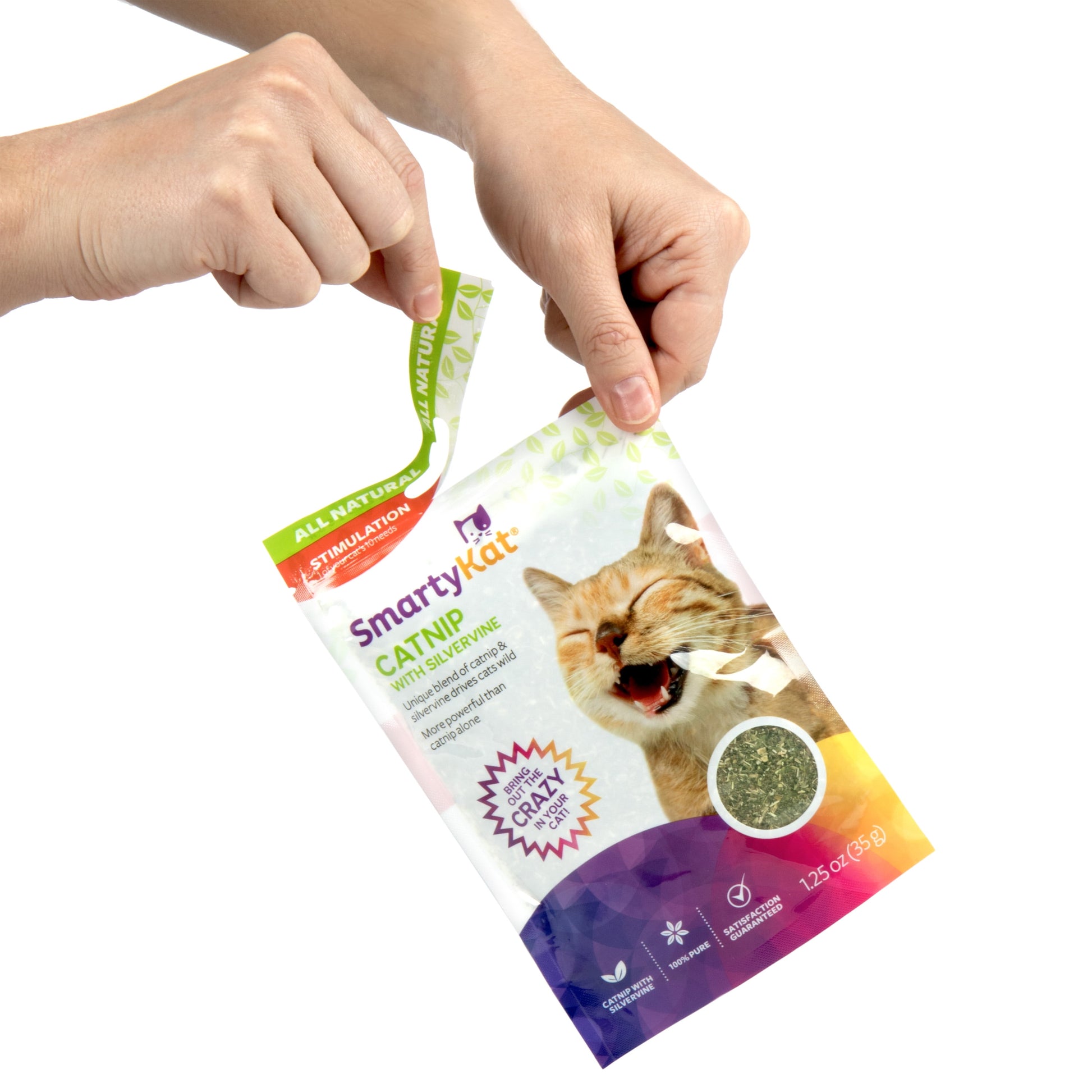 Catnip & Silvervine Blend – 35g Resealable Pouch