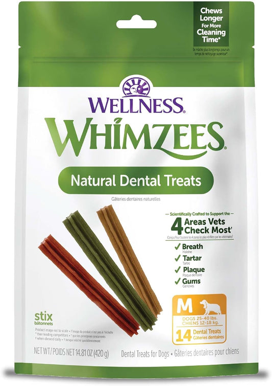 Wellness Dental Stix – Dog Chews for Clean Teeth (14 Count)