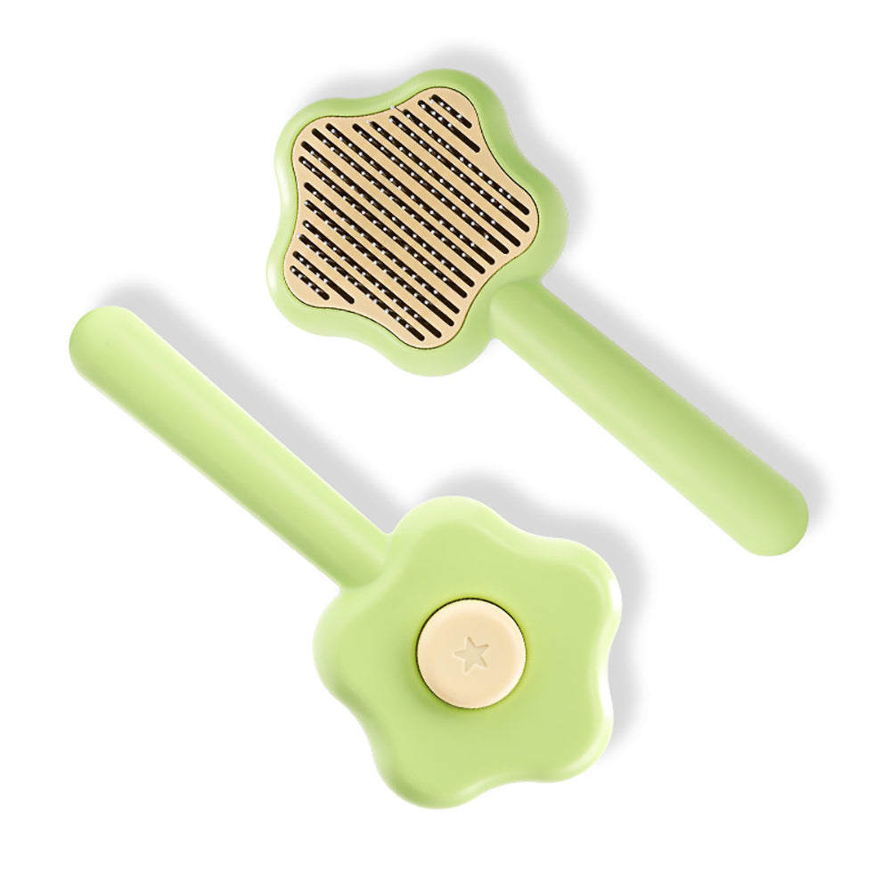 Star-Shaped Grooming Brush – One-Click Fur Remover