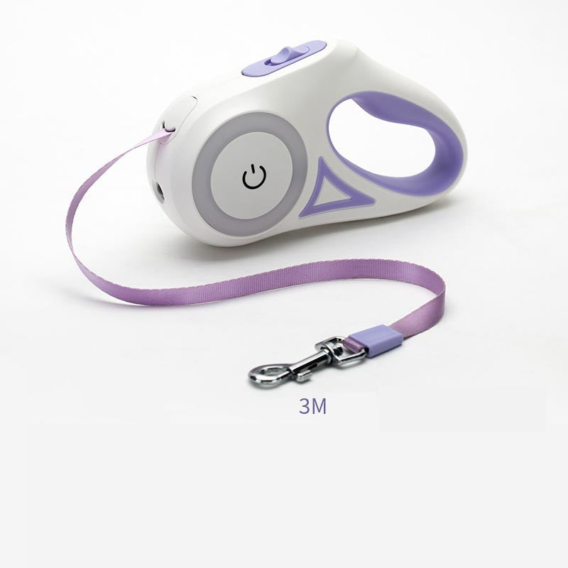 Auto-Retractable Leash + Collar – With Spotlight 