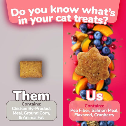 Fruitables Helathy Crunchy Salmon & Cranberry Cat Treats – 2.5 oz