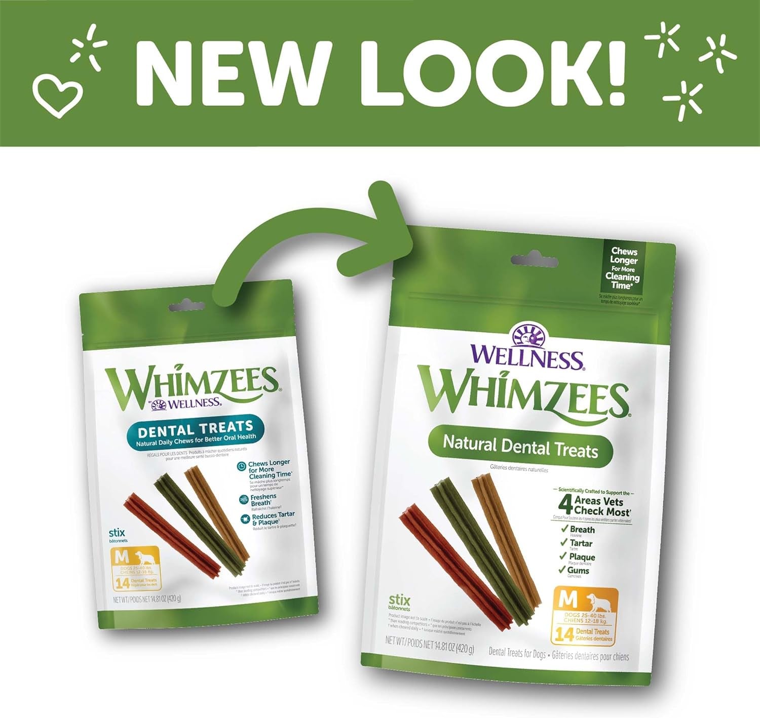 Wellness Dental Stix – Dog Chews for Clean Teeth (14 Count)