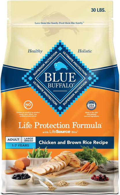 BLUE Life Protection Formula Large Breed Chicken & Brown Rice Dry Dog Food - 30 lb