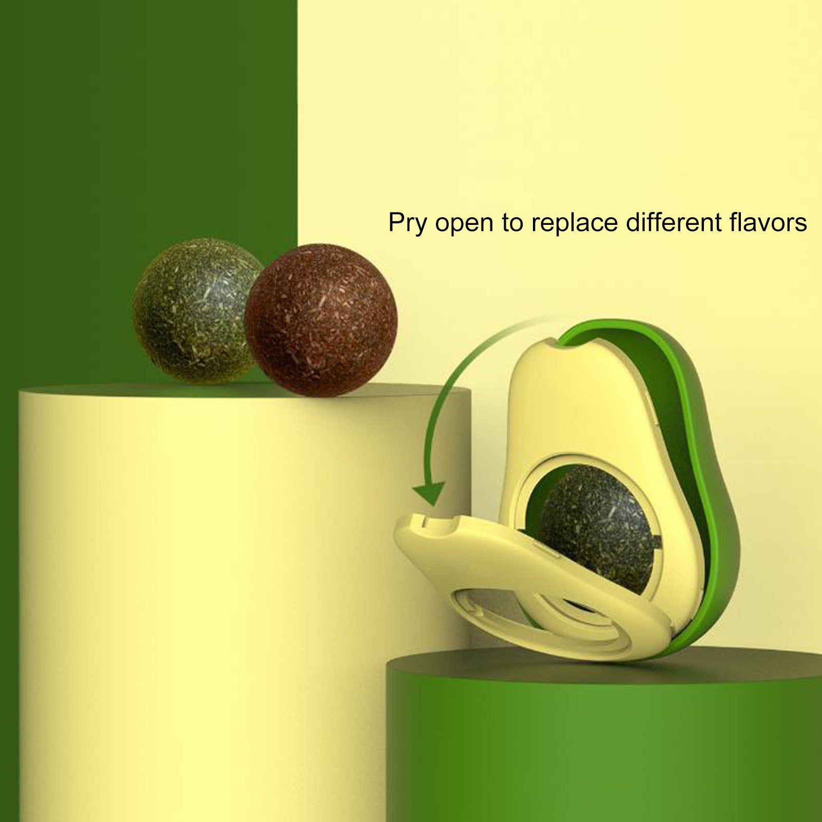Avocado Catnip Treat Toy
