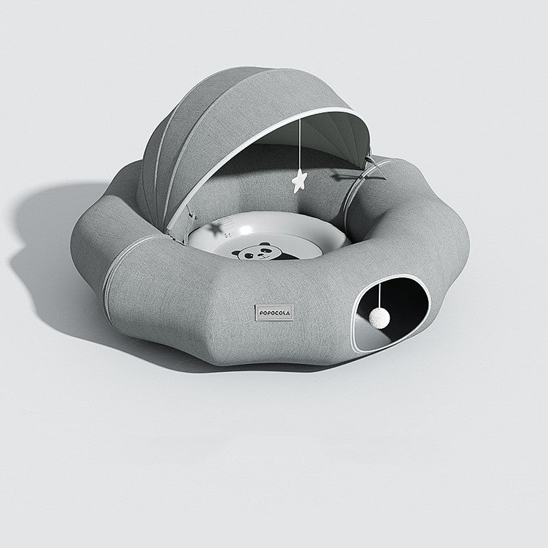 Donut Cat Tunnel – Foldable Play & Hideaway Fun