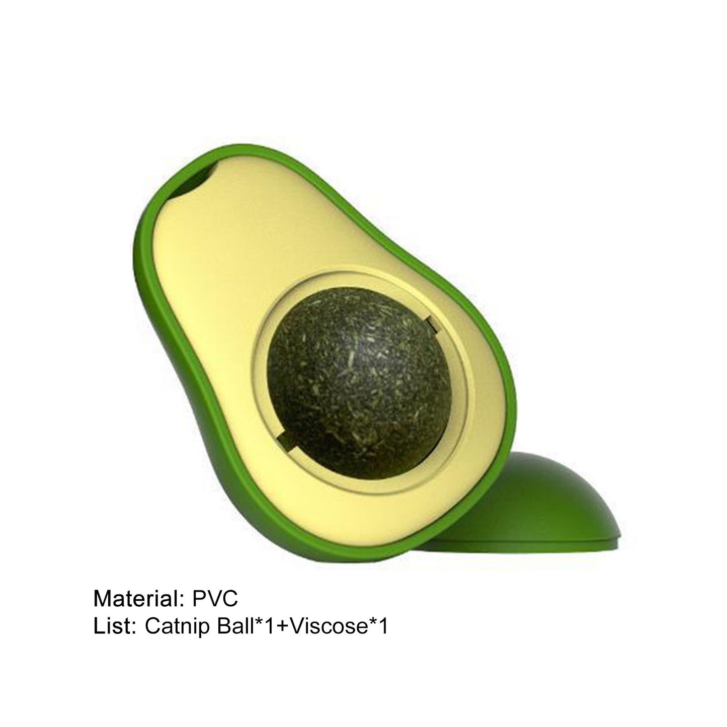 Avocado Catnip Treat Toy