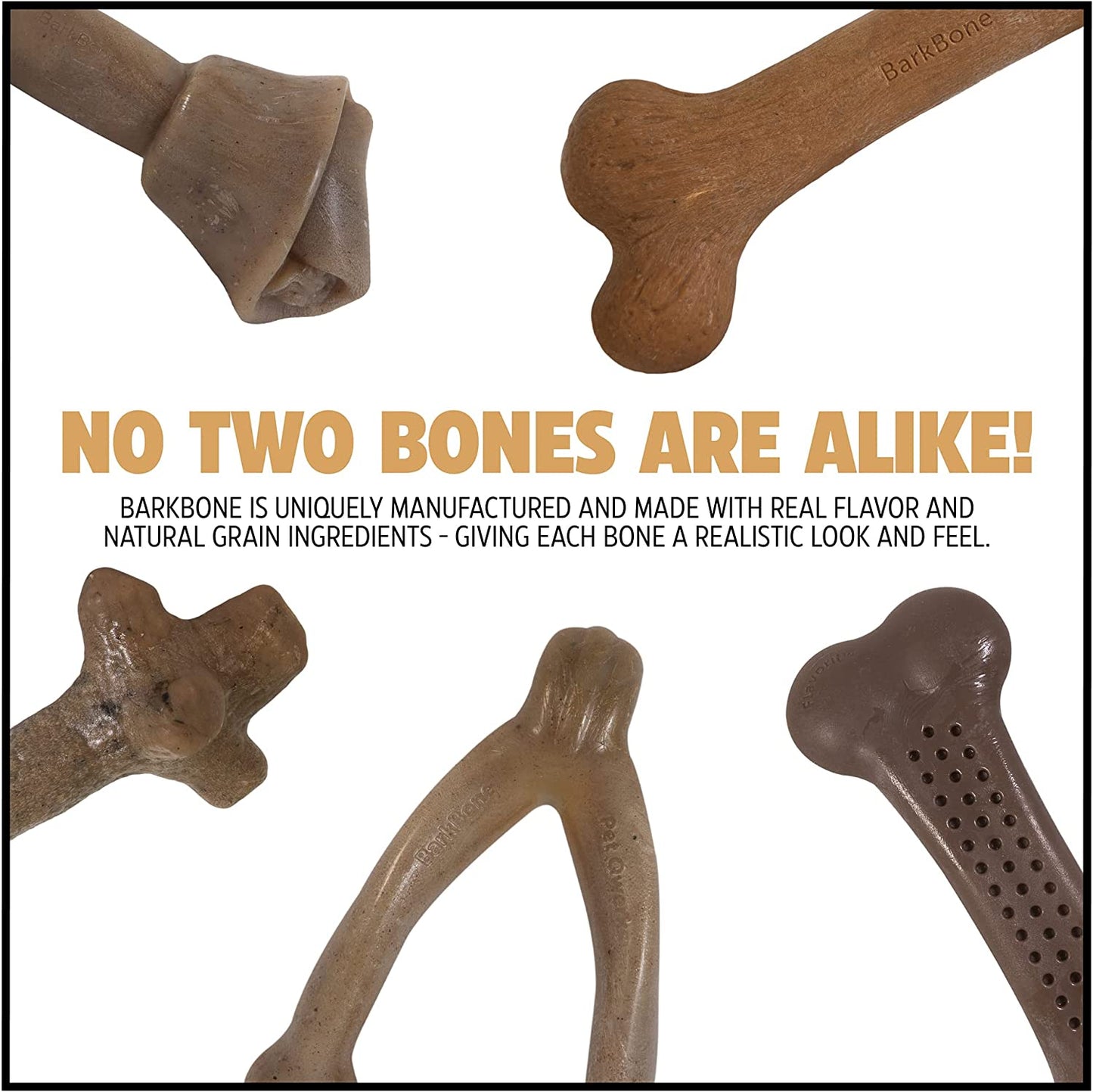 Dino Barkbone – Bacon Chew Toy for Power Chewers