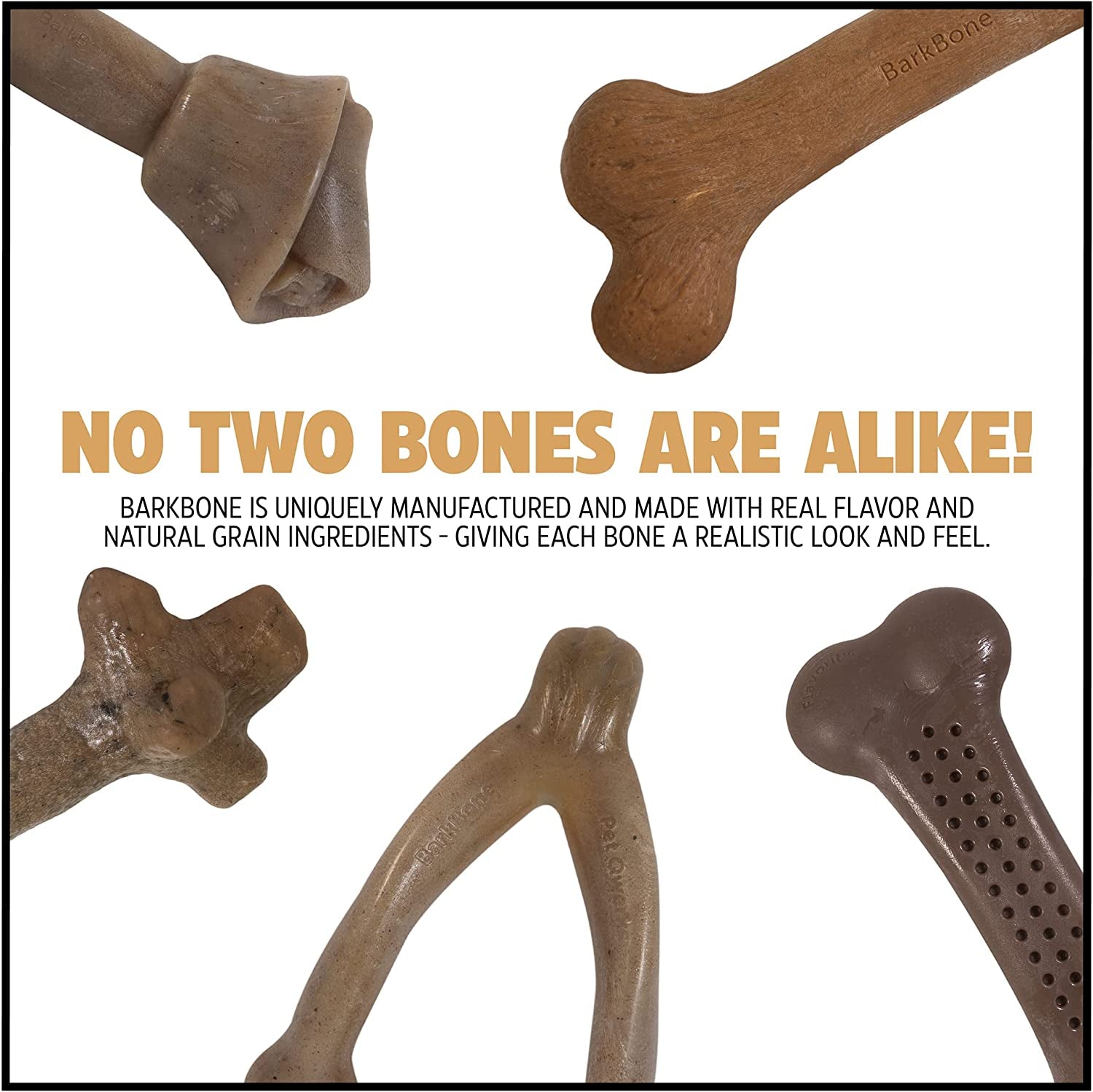 Dino Barkbone – Bacon Chew Toy for Power Chewers