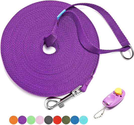 Long Training Leash with Clicker