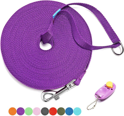 Long Training Leash with Clicker