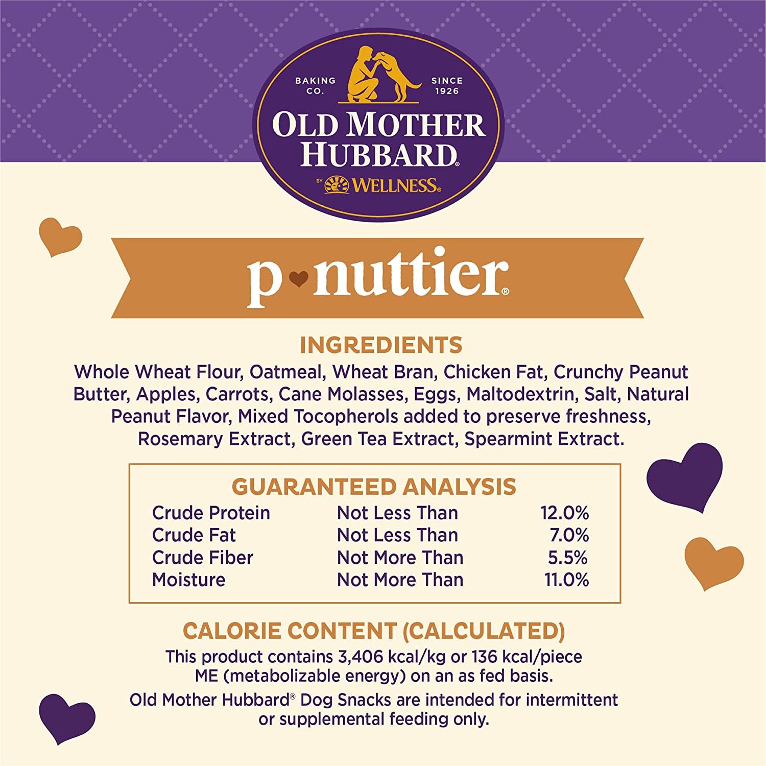 Wellness P-Nuttier Peanut Butter Large Dog Biscuits – 6 lb