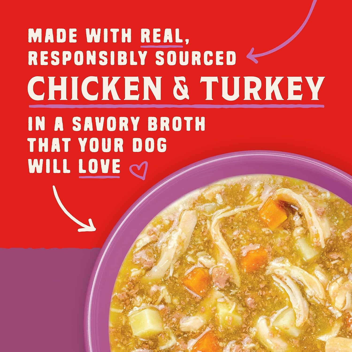 Wild Red Chicken & Turkey Stew Wet Dog Food – 10 oz x 6 Pack