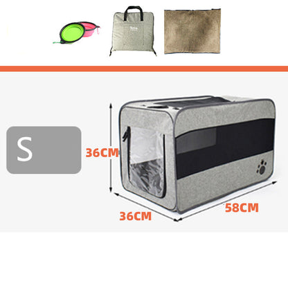 Foldable Pet Travel Carrier – Soft, Secure & Spacious
