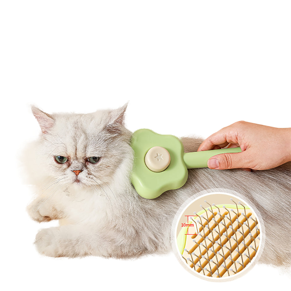 Star-Shaped Grooming Brush – One-Click Fur Remover