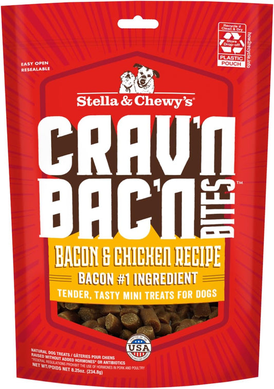 Stella & Chewy's Crav'N Bac'N Bacon & Chicken Dog Training Treats – 8.25 oz.