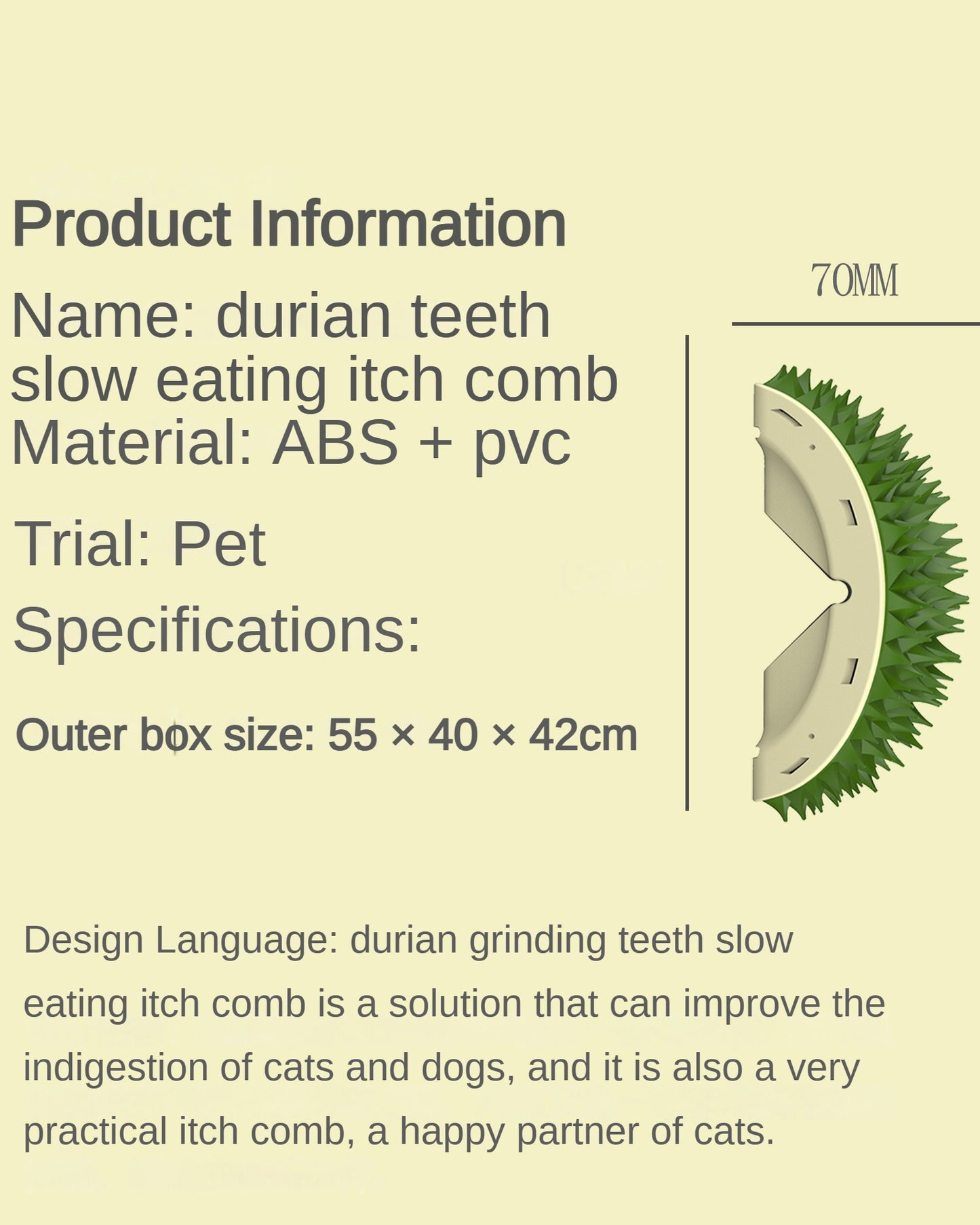 Durian Self-Groomer & Scratcher