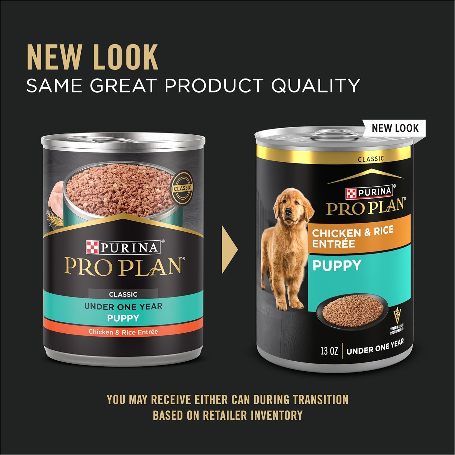 Classic Chicken & Rice Puppy Pâté Wet Dog Food – 13 oz x 12 Pack