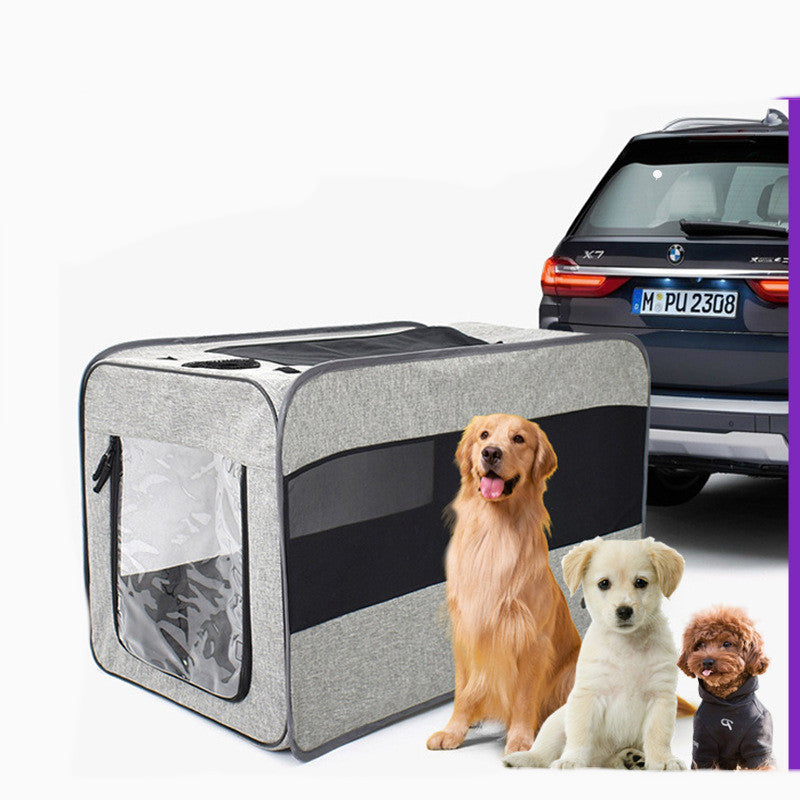 Foldable Pet Travel Carrier – Soft, Secure & Spacious