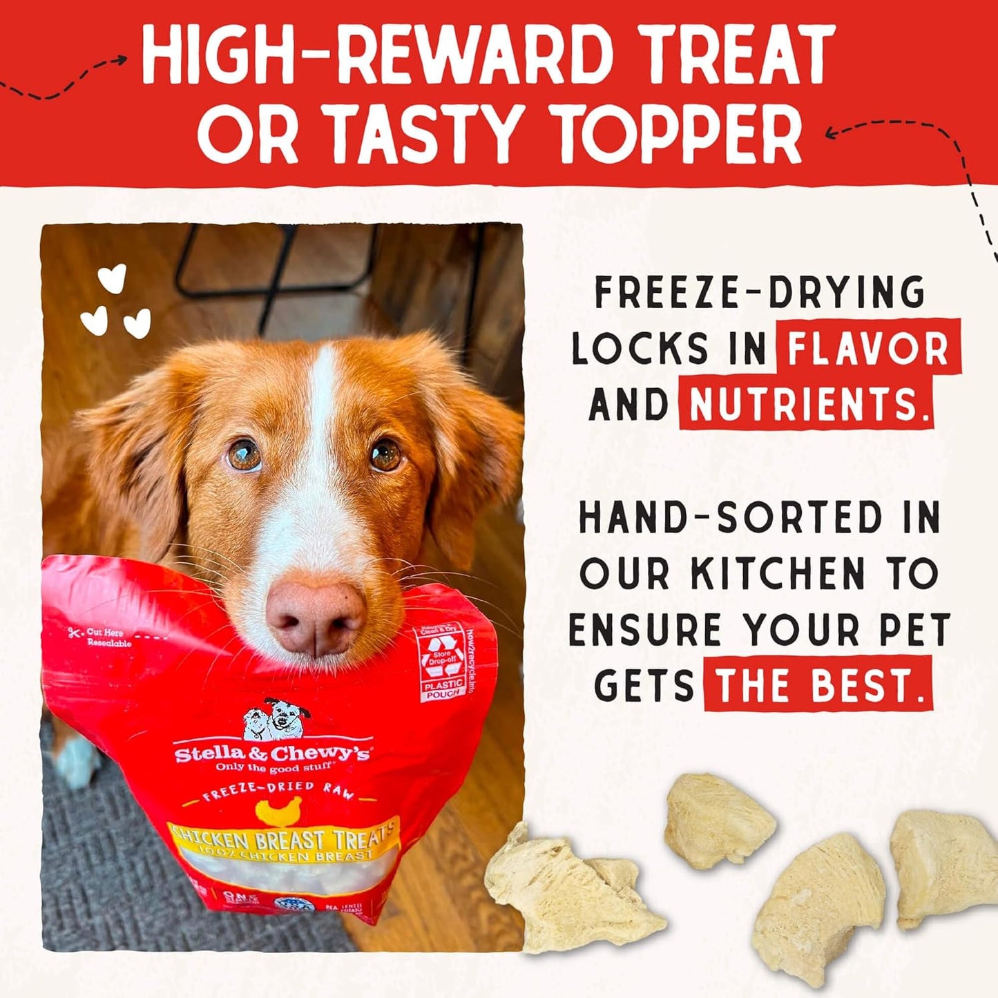 Stella & Chewy’s Freeze-Dried Raw Chicken Breast Dog Treats – 2.75 oz