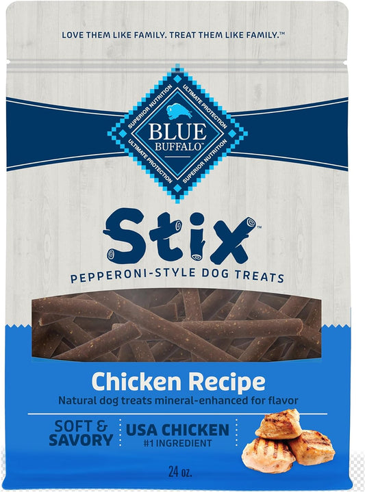Natural Chicken Stix – Pepperoni-Style Dog Treats (24oz)