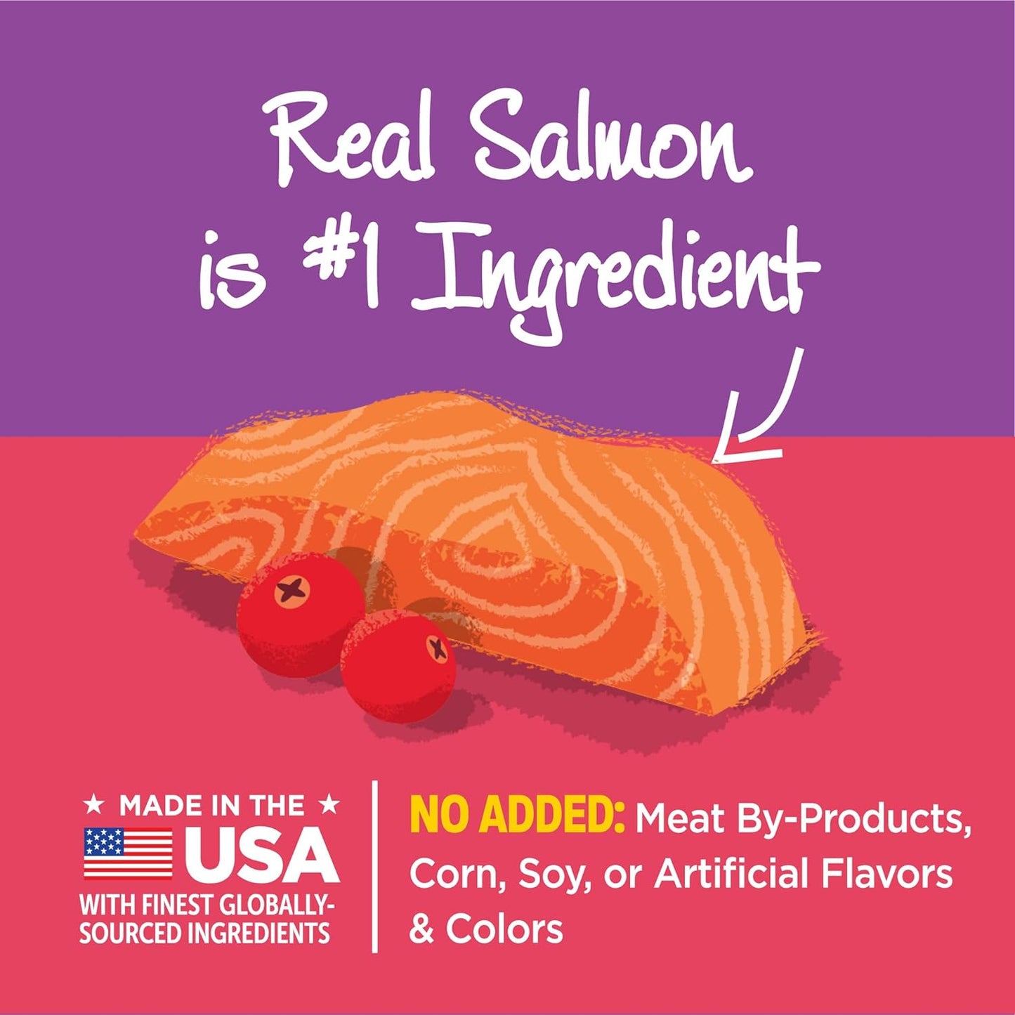Crunchy Salmon & Cranberry Cat Treats – 6 oz