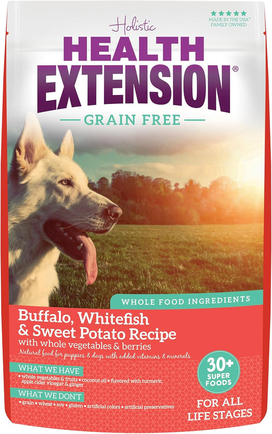 Grain-Free Buffalo & Whitefish Dog Food – 10 lb