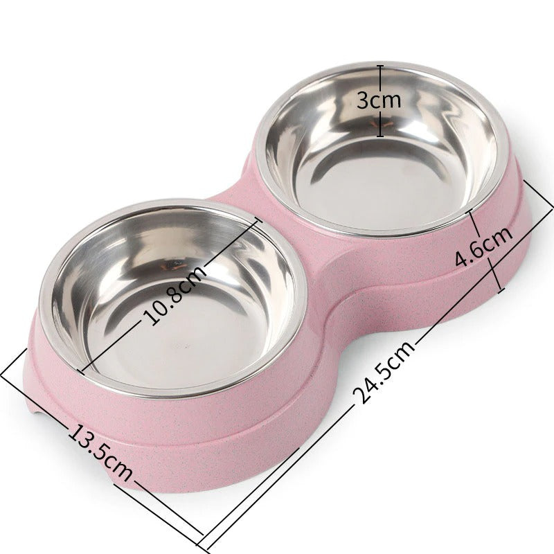 Double Pet Bowl – Food & Water