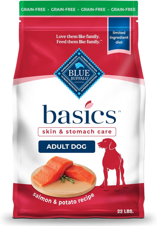 Basics Grain-Free Salmon Recipe Dry Dog Food – 22 lb