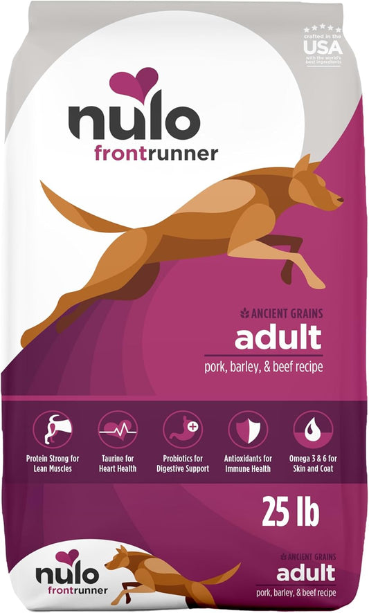 Frontrunner Pork, Barley & Beef Dog Food – 25 lb