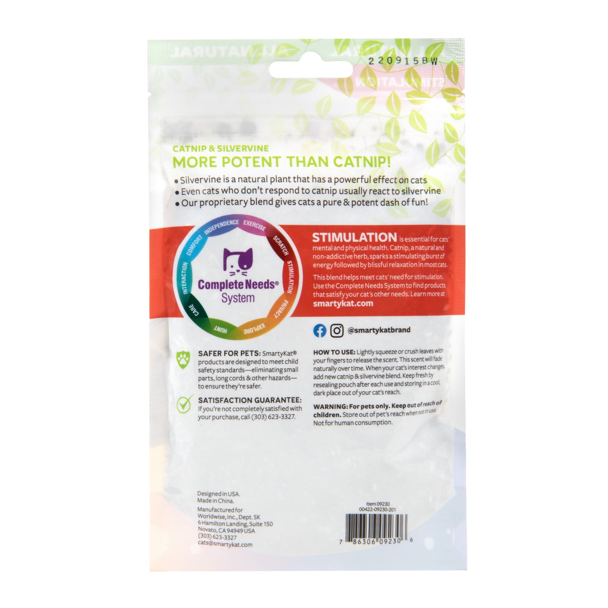 Catnip & Silvervine Blend – 35g Resealable Pouch