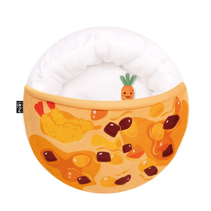 Cat Nest Bed with Built-in Blanket
