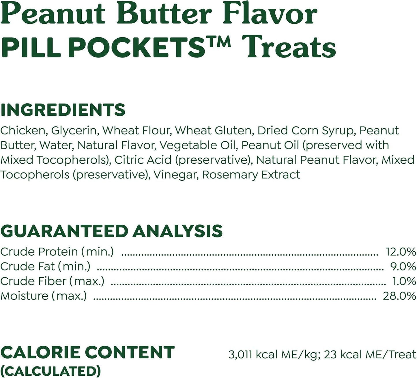 Greenies Pill Pockets Real Peanut Butter Soft Dog Treats – 7.9 oz (30 Count)